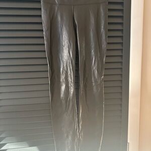 White House Black Market Dark Leatherette Leggings